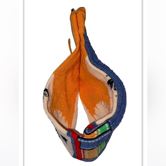 Chucky Crew Socks 1 Pair Men 6.5-12 Orange Blue Childs Play Horror Good Guy Doll - Picture 7 of 9